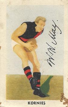 1952 Kornies; Footballers in Action #30 Wally May Front